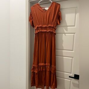 Bohme womens rust maxi dress